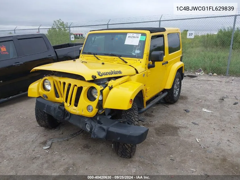 2015 Jeep Wrangler Rubicon VIN: 1C4BJWCG1FL629839 Lot: 40420630