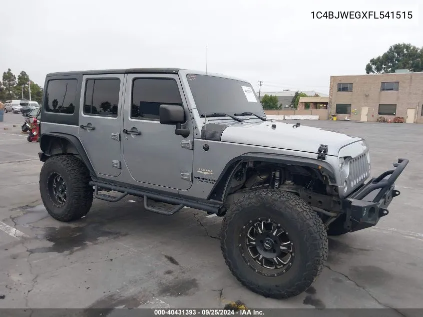 1C4BJWEGXFL541515 2015 Jeep Wrangler Unlimited Sahara