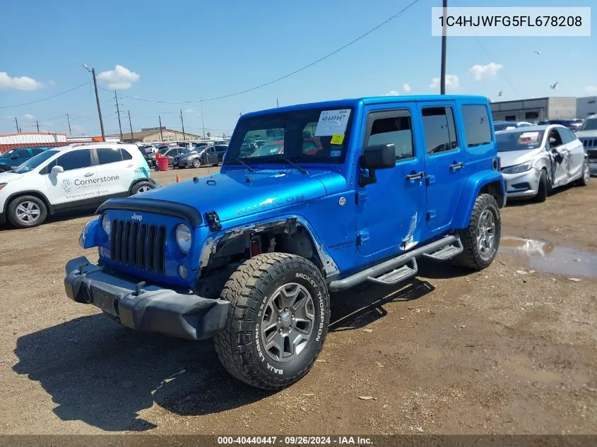 2015 Jeep Wrangler Unlimited Rubicon VIN: 1C4HJWFG5FL678208 Lot: 40440447