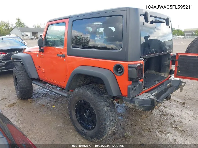 1C4AJWAG5FL595211 2015 Jeep Wrangler Sport