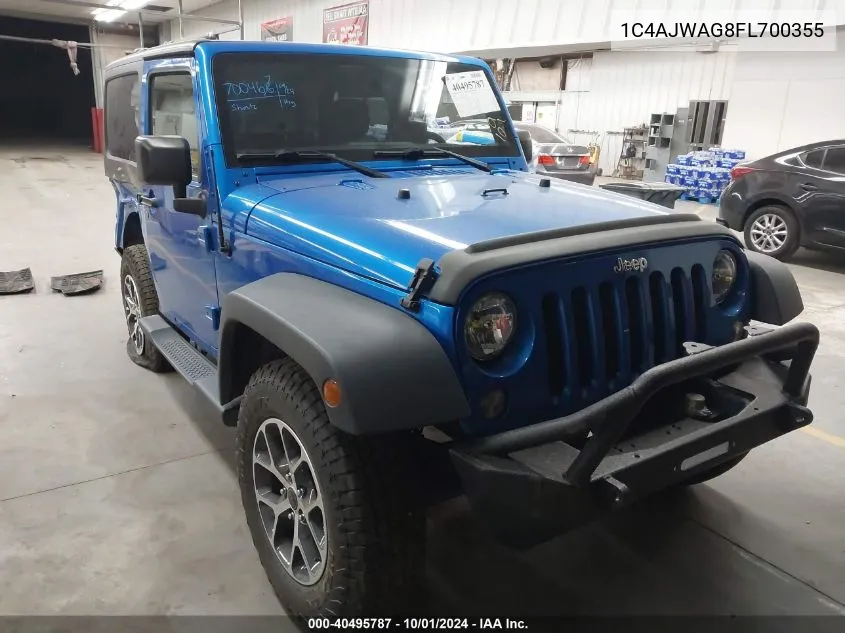 1C4AJWAG8FL700355 2015 Jeep Wrangler Sport