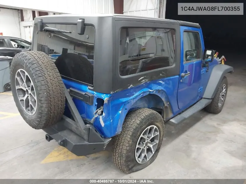 1C4AJWAG8FL700355 2015 Jeep Wrangler Sport