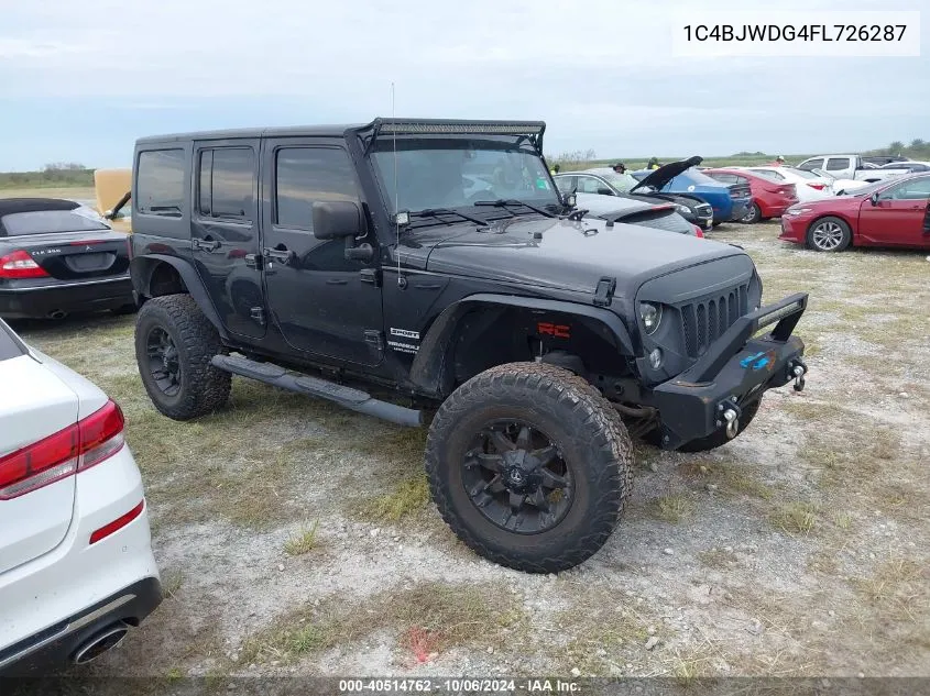 2015 Jeep Wrangler Unlimited Sport VIN: 1C4BJWDG4FL726287 Lot: 40514762