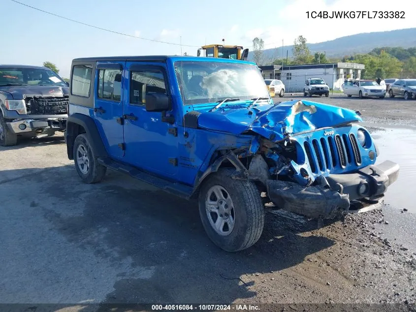 2015 Jeep Wrangler Unlimited Sport Rhd VIN: 1C4BJWKG7FL733382 Lot: 40516084