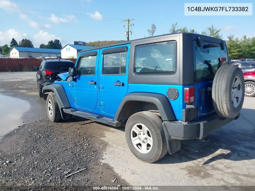 2015 Jeep Wrangler Unlimited Sport Rhd VIN: 1C4BJWKG7FL733382 Lot: 40516084