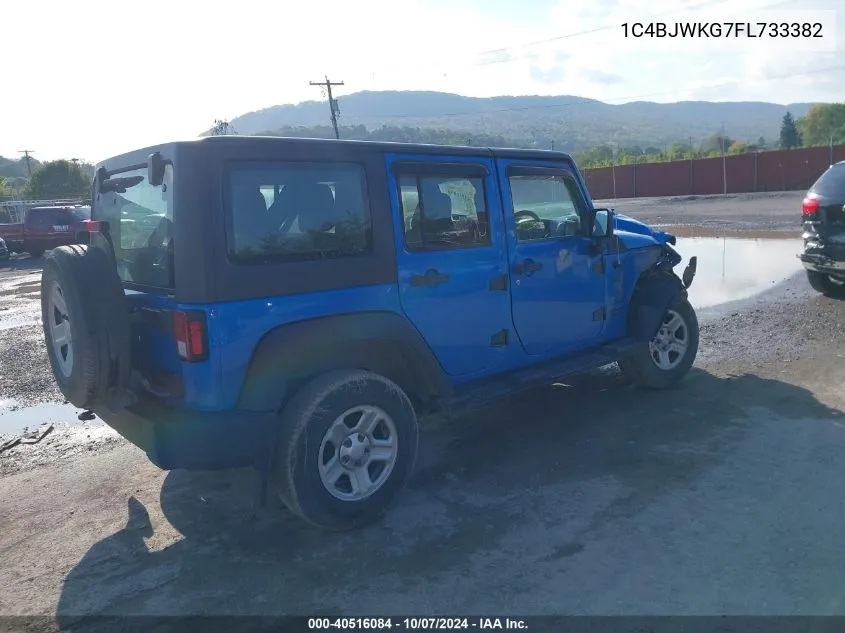 2015 Jeep Wrangler Unlimited Sport Rhd VIN: 1C4BJWKG7FL733382 Lot: 40516084