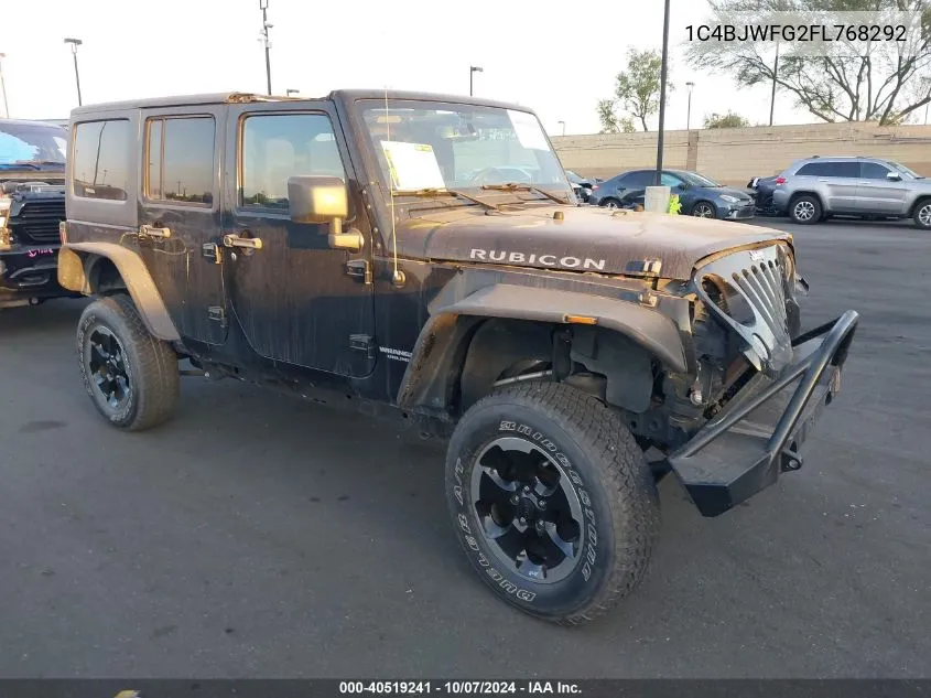 2015 Jeep Wrangler Unlimited Rubicon VIN: 1C4BJWFG2FL768292 Lot: 40519241