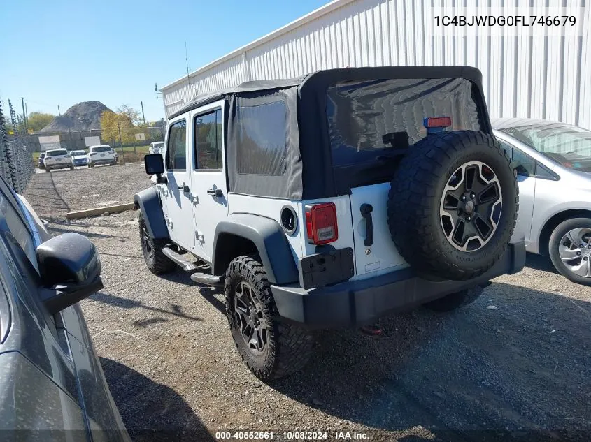 2015 Jeep Wrangler Unlimited Sport VIN: 1C4BJWDG0FL746679 Lot: 40552561