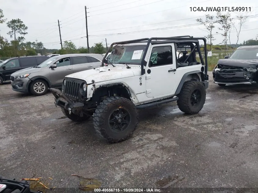 2015 Jeep Wrangler Sport VIN: 1C4AJWAG1FL549911 Lot: 40556715