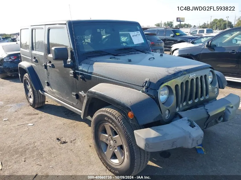 2015 Jeep Wrangler Unlimited Freedom Edition VIN: 1C4BJWDG2FL593822 Lot: 40560735