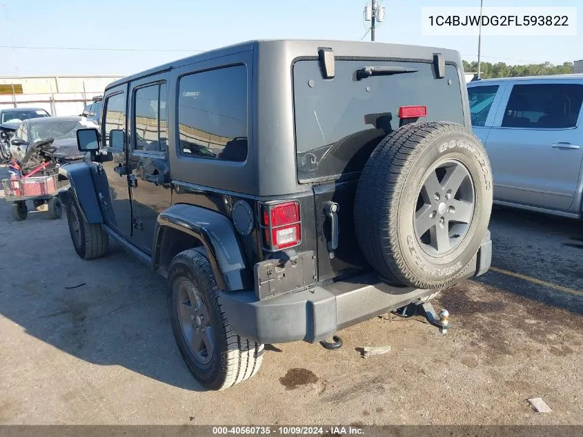 2015 Jeep Wrangler Unlimited Freedom Edition VIN: 1C4BJWDG2FL593822 Lot: 40560735