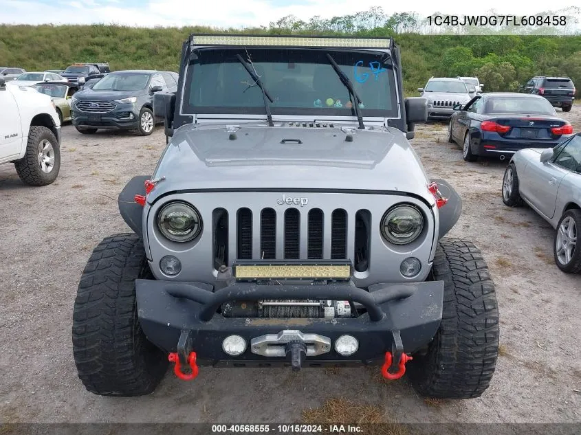 2015 Jeep Wrangler Unlimited Sport VIN: 1C4BJWDG7FL608458 Lot: 40568555