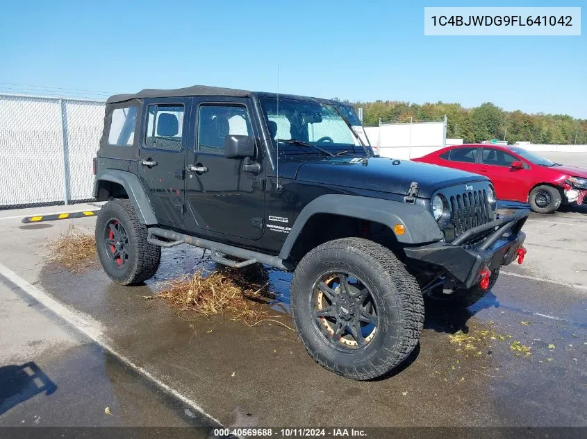 2015 Jeep Wrangler Unlimited Sport VIN: 1C4BJWDG9FL641042 Lot: 40569688