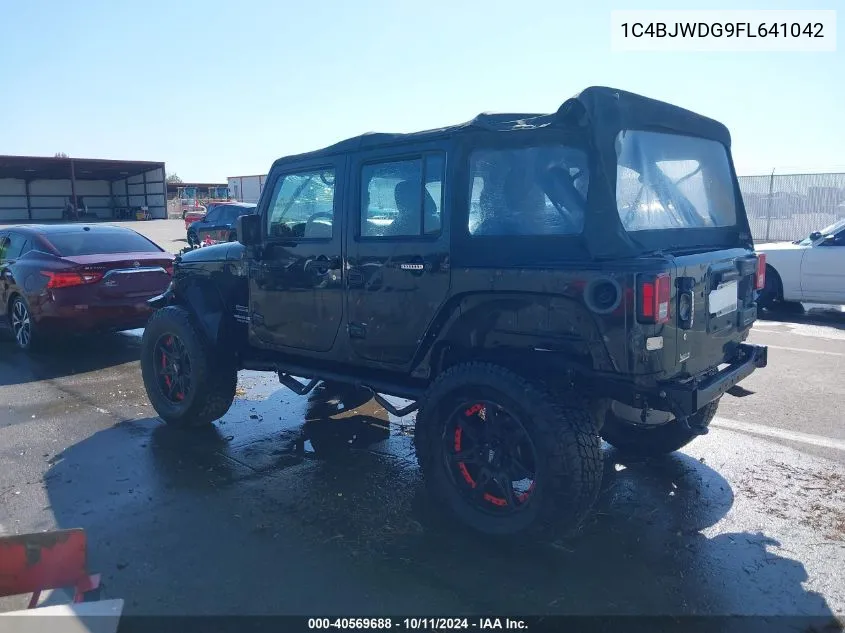 2015 Jeep Wrangler Unlimited Sport VIN: 1C4BJWDG9FL641042 Lot: 40569688