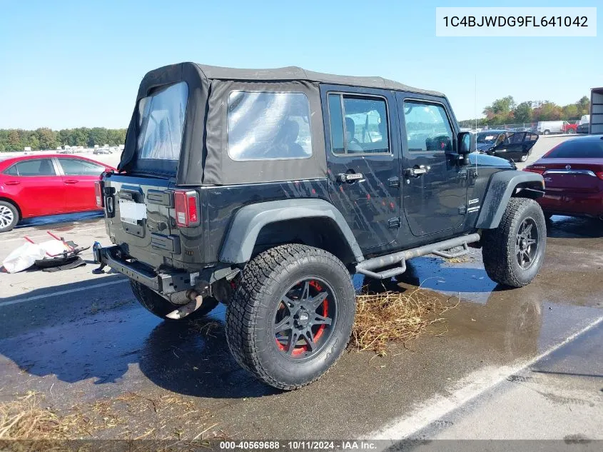 2015 Jeep Wrangler Unlimited Sport VIN: 1C4BJWDG9FL641042 Lot: 40569688