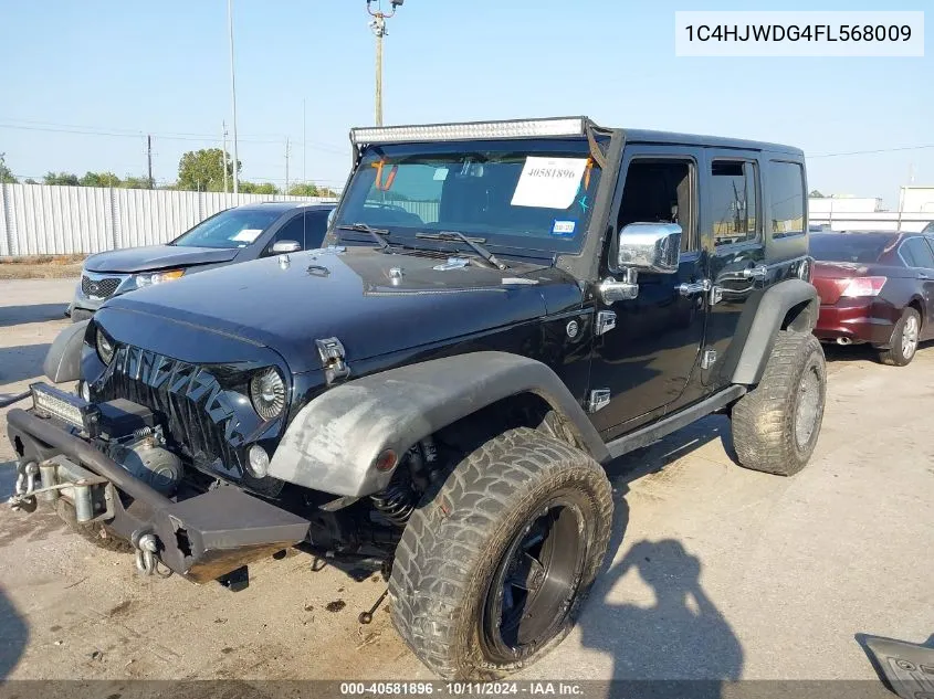 2015 Jeep Wrangler Unlimited Sport VIN: 1C4HJWDG4FL568009 Lot: 40581896