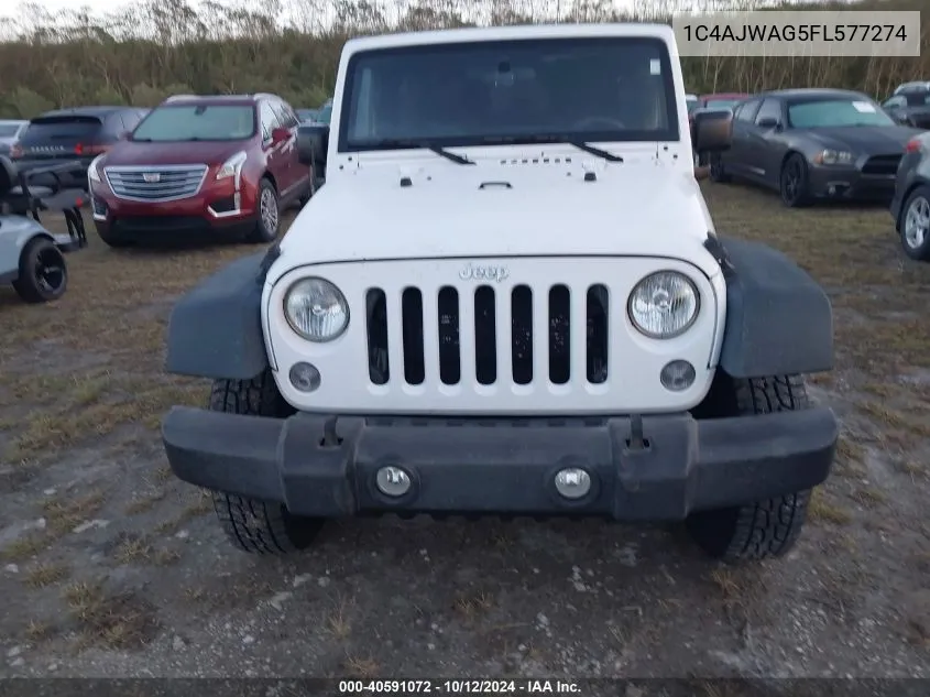 2015 Jeep Wrangler Sport VIN: 1C4AJWAG5FL577274 Lot: 40591072