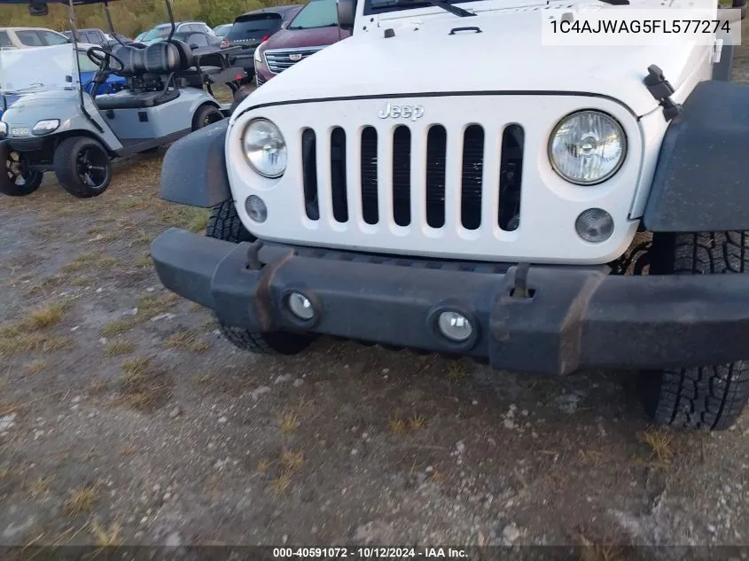 2015 Jeep Wrangler Sport VIN: 1C4AJWAG5FL577274 Lot: 40591072