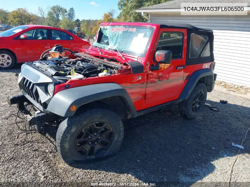 2015 Jeep Wrangler Willys Wheeler VIN: 1C4AJWAG3FL606500 Lot: 40596072