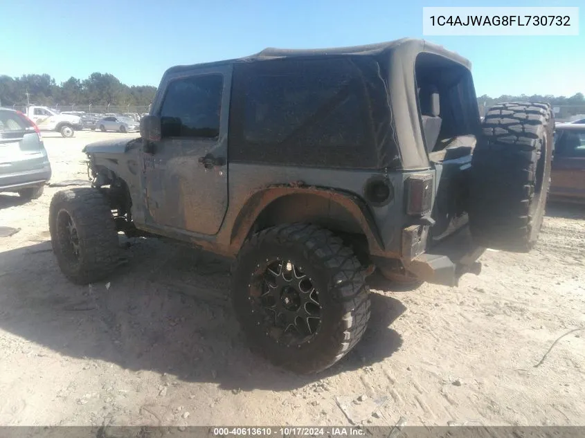 2015 Jeep Wrangler Sport VIN: 1C4AJWAG8FL730732 Lot: 40613610