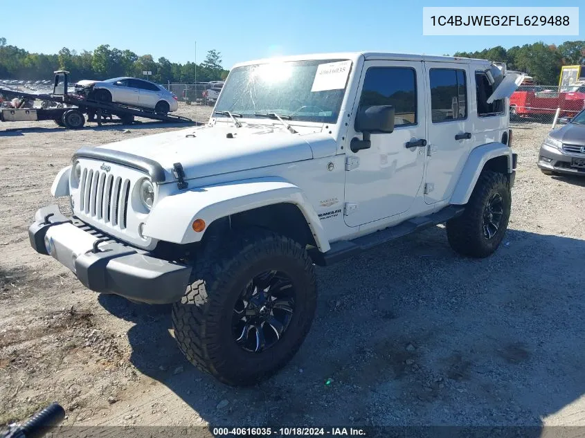 2015 Jeep Wrangler Unlimited Sahara VIN: 1C4BJWEG2FL629488 Lot: 40616035