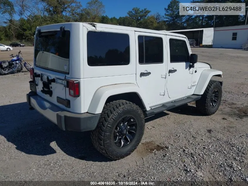 2015 Jeep Wrangler Unlimited Sahara VIN: 1C4BJWEG2FL629488 Lot: 40616035