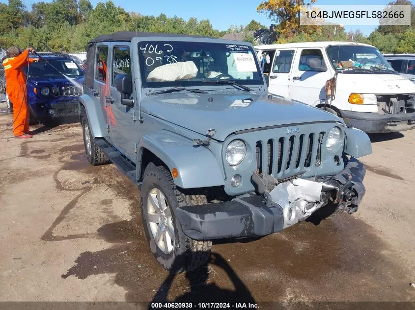 2015 Jeep Wrangler Unlimited Sahara VIN: 1C4BJWEG5FL582666 Lot: 40620938