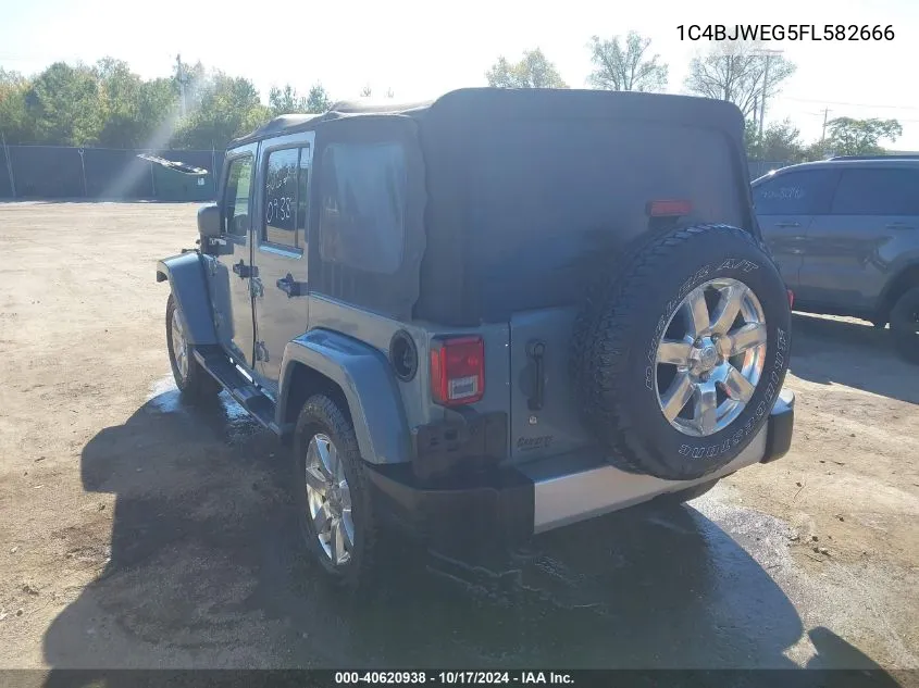 2015 Jeep Wrangler Unlimited Sahara VIN: 1C4BJWEG5FL582666 Lot: 40620938