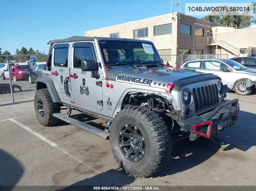 2015 Jeep Wrangler Unlimited Sport VIN: 1C4BJWDG7FL587014 Lot: 40641034