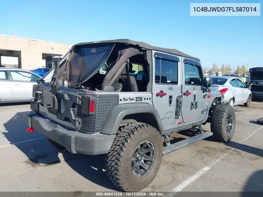 2015 Jeep Wrangler Unlimited Sport VIN: 1C4BJWDG7FL587014 Lot: 40641034