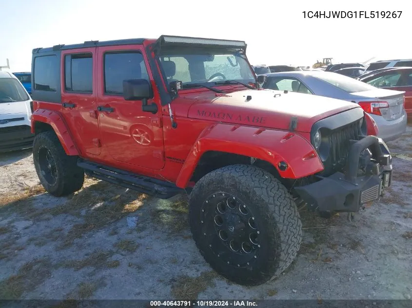 2015 Jeep Wrangler Unlimited Sport VIN: 1C4HJWDG1FL519267 Lot: 40643791