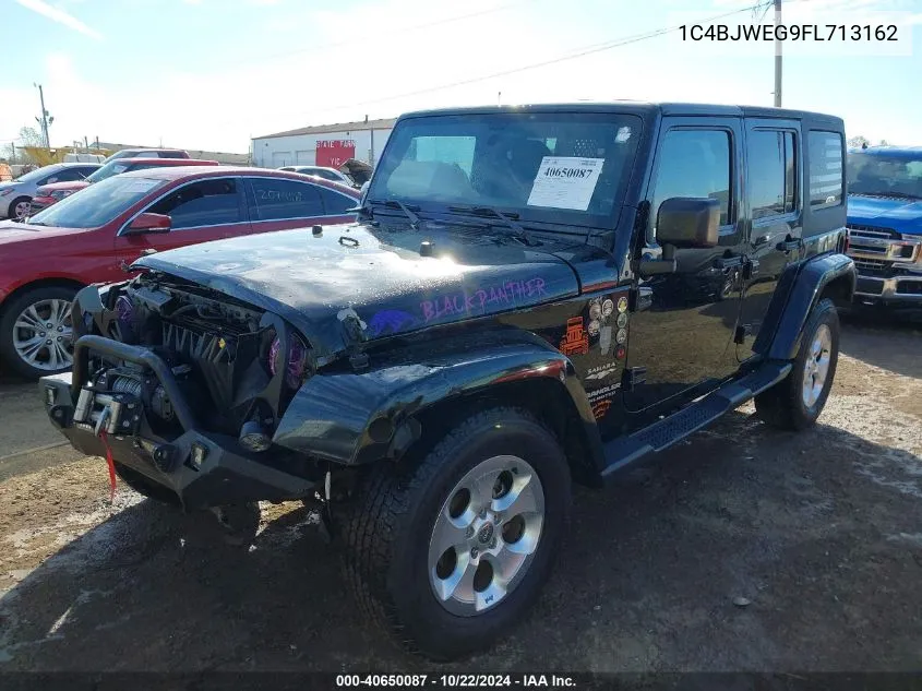 2015 Jeep Wrangler Unlimited Sahara VIN: 1C4BJWEG9FL713162 Lot: 40650087