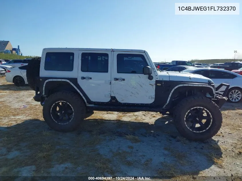 2015 Jeep Wrangler Unlimited Sahara VIN: 1C4BJWEG1FL732370 Lot: 40694397