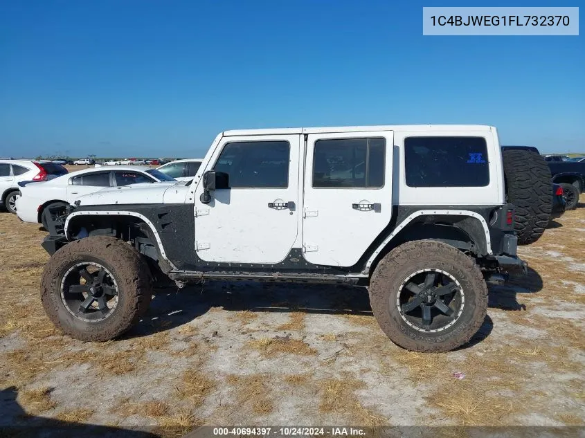 2015 Jeep Wrangler Unlimited Sahara VIN: 1C4BJWEG1FL732370 Lot: 40694397