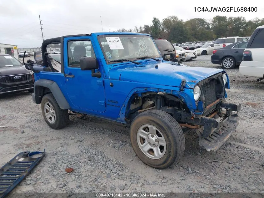 2015 Jeep Wrangler Sport VIN: 1C4AJWAG2FL688400 Lot: 40713142