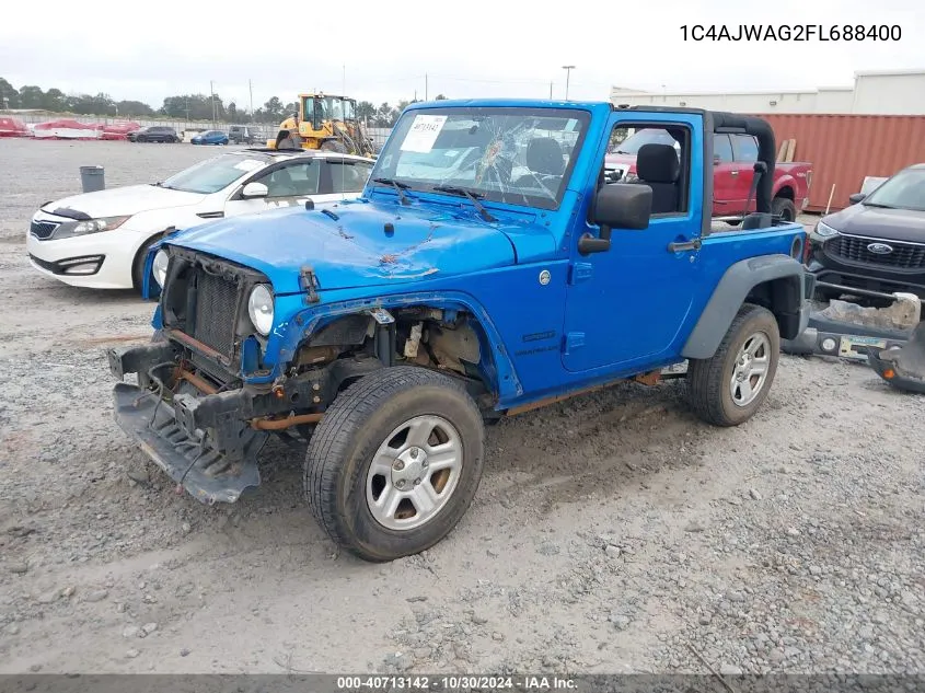 2015 Jeep Wrangler Sport VIN: 1C4AJWAG2FL688400 Lot: 40713142