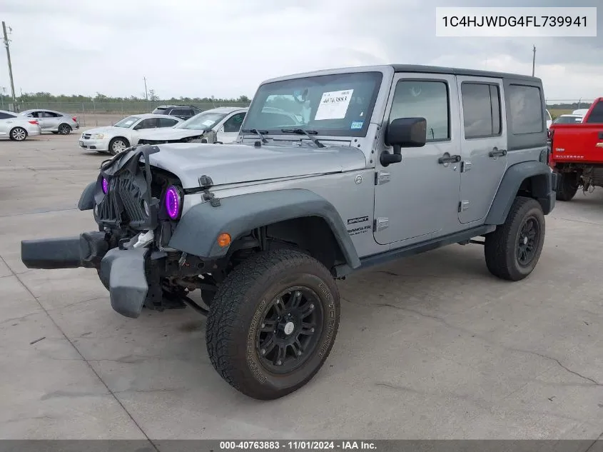 2015 Jeep Wrangler Unlimited Sport VIN: 1C4HJWDG4FL739941 Lot: 40763883