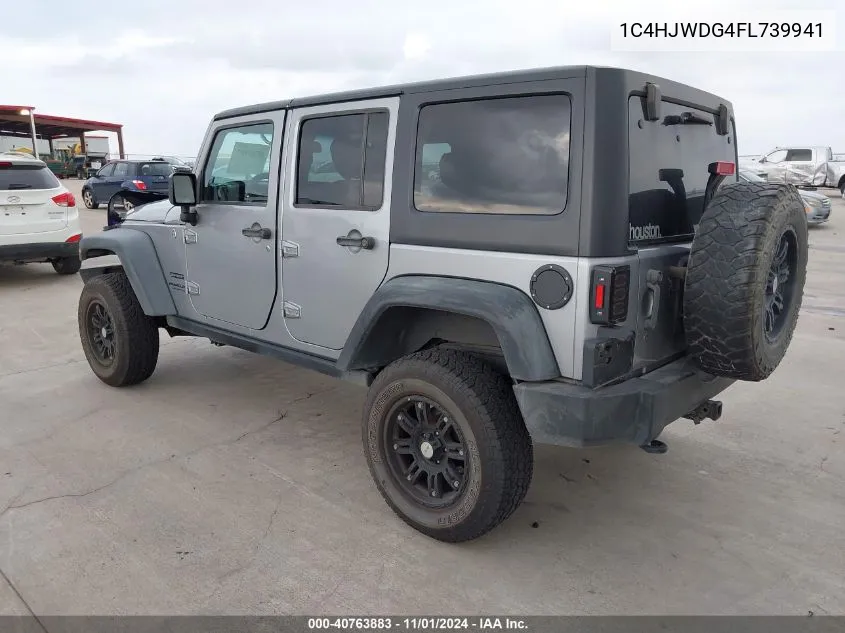 2015 Jeep Wrangler Unlimited Sport VIN: 1C4HJWDG4FL739941 Lot: 40763883