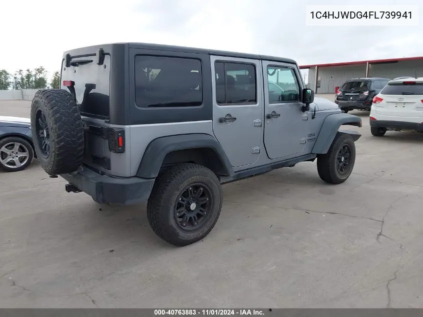 2015 Jeep Wrangler Unlimited Sport VIN: 1C4HJWDG4FL739941 Lot: 40763883