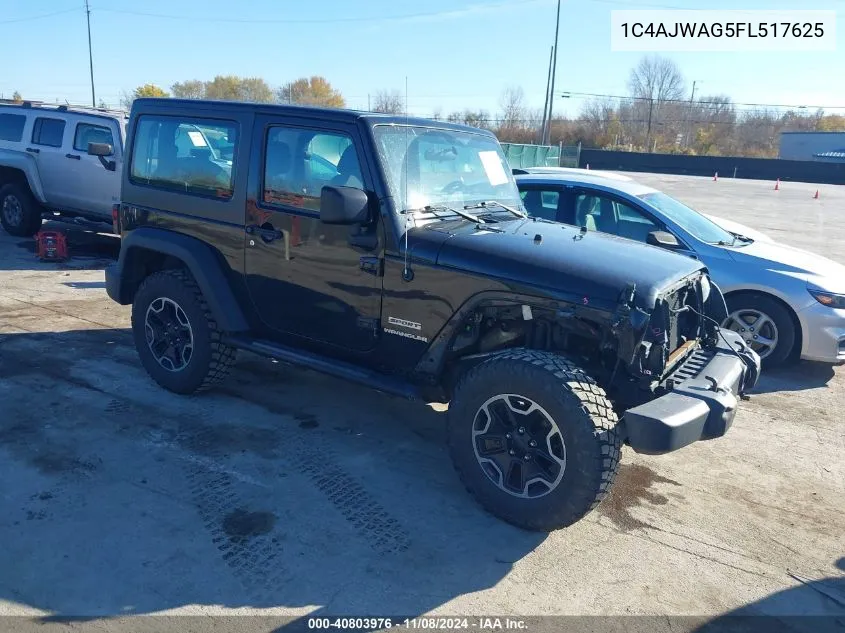 2015 Jeep Wrangler Sport VIN: 1C4AJWAG5FL517625 Lot: 40803976