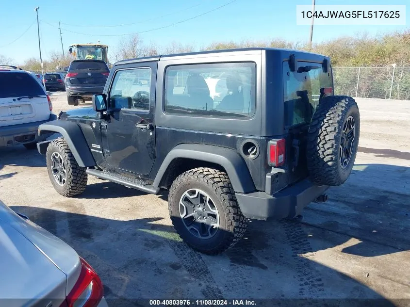 2015 Jeep Wrangler Sport VIN: 1C4AJWAG5FL517625 Lot: 40803976