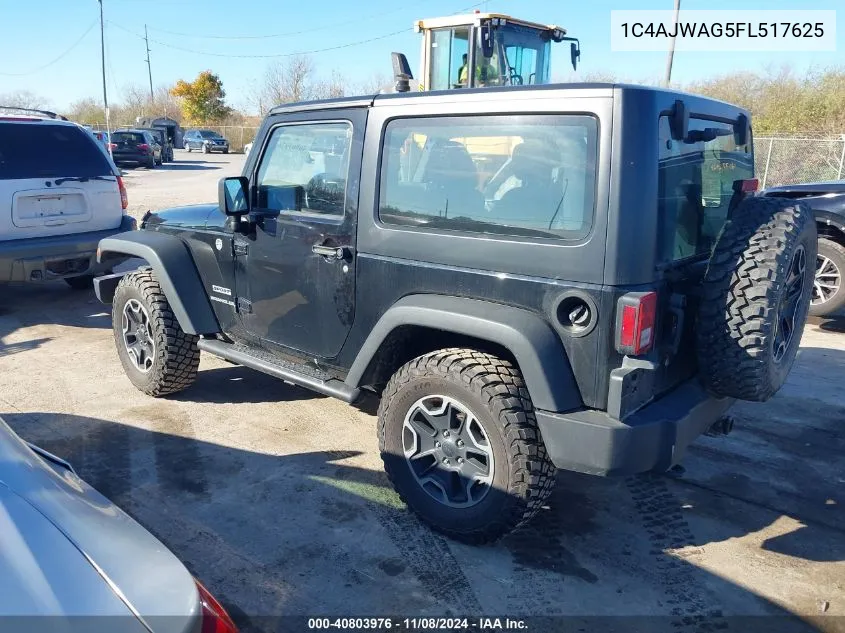 2015 Jeep Wrangler Sport VIN: 1C4AJWAG5FL517625 Lot: 40803976