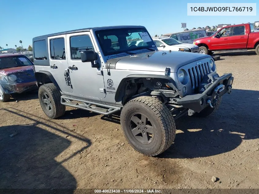 2015 Jeep Wrangler Unlimited Sport VIN: 1C4BJWDG9FL766719 Lot: 40823438