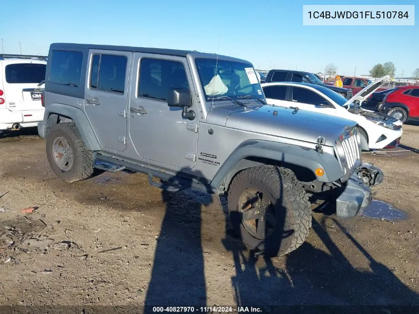 2015 Jeep Wrangler Unlimited Sport VIN: 1C4BJWDG1FL510784 Lot: 40827970