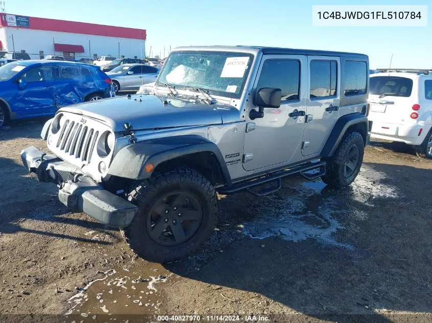 2015 Jeep Wrangler Unlimited Sport VIN: 1C4BJWDG1FL510784 Lot: 40827970