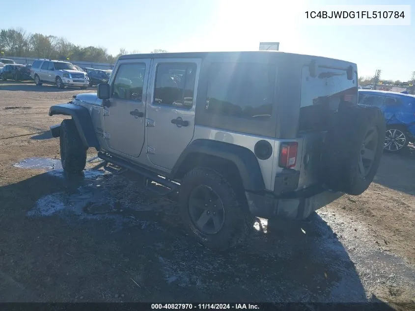 2015 Jeep Wrangler Unlimited Sport VIN: 1C4BJWDG1FL510784 Lot: 40827970