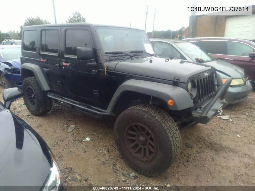 1C4BJWDG4FL737614 2015 Jeep Wrangler Unlimited Sport