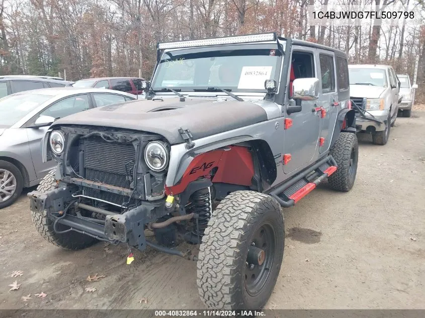 2015 Jeep Wrangler Unlimited Sport VIN: 1C4BJWDG7FL509798 Lot: 40832864