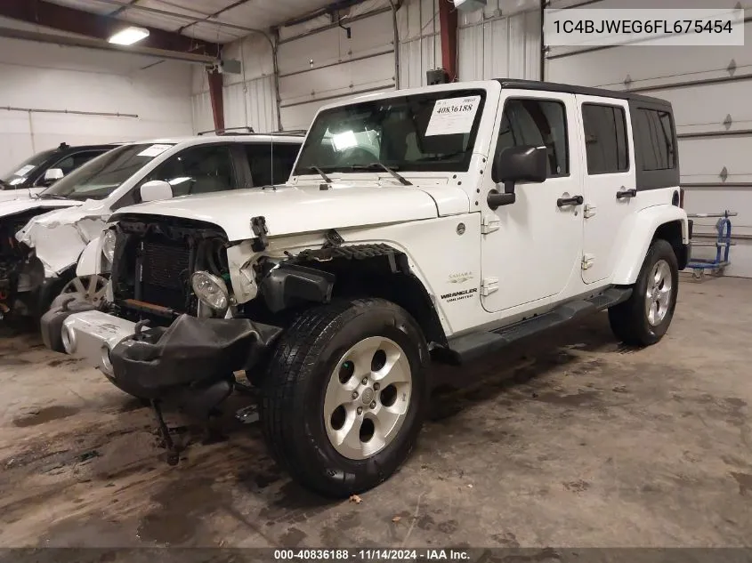 2015 Jeep Wrangler Unlimited Sahara VIN: 1C4BJWEG6FL675454 Lot: 40836188