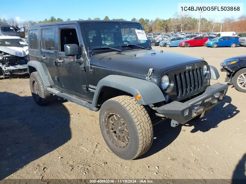 2015 Jeep Wrangler Unlimited Sport VIN: 1C4BJWDG5FL503868 Lot: 40893036